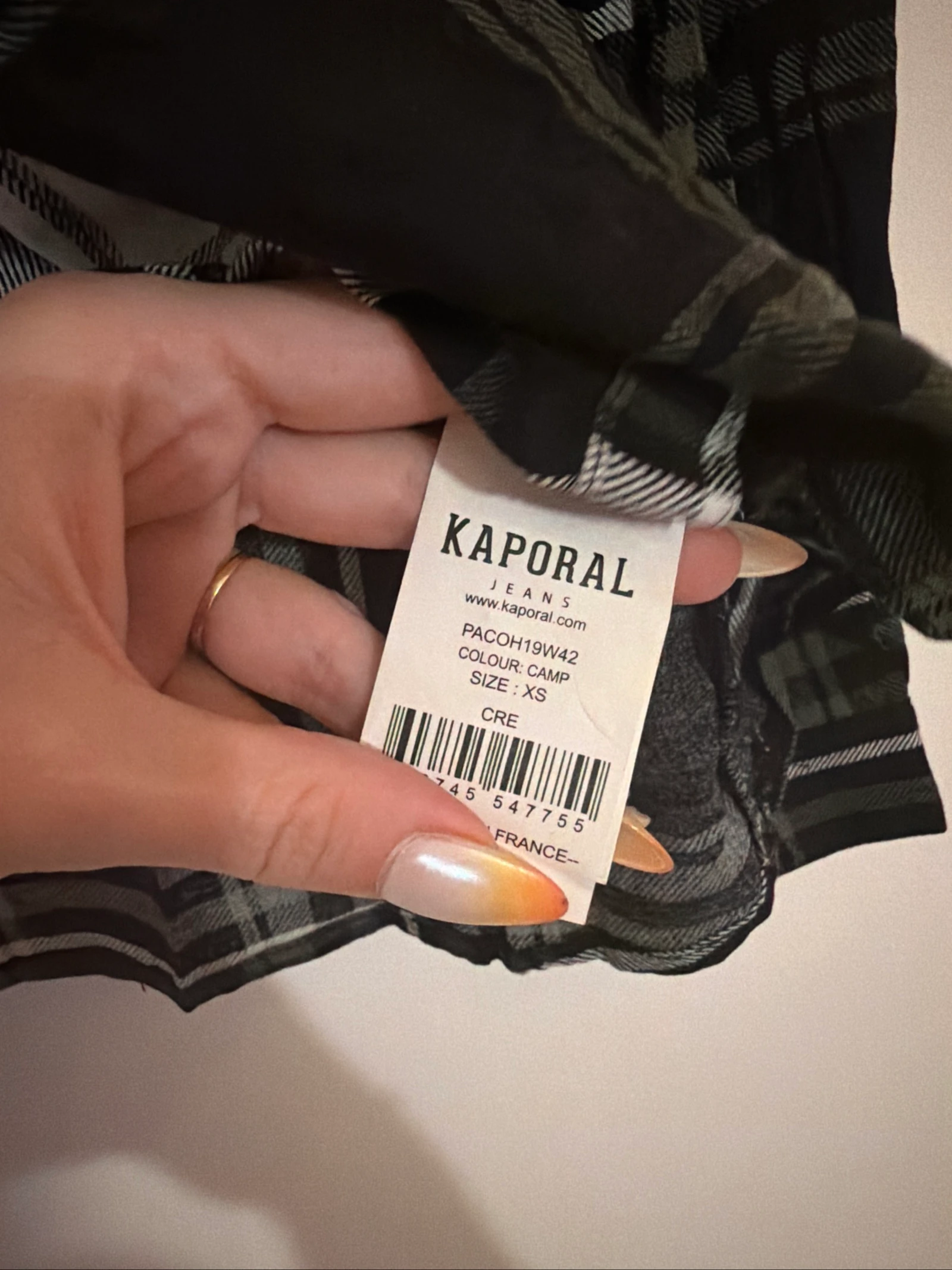 Blusa leñador verde negro Kaporal XS en muy buen estado – photo 3